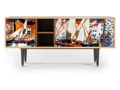 Discount Mueble de TV - 150х69х41 cm - T5 - Le Séchage des voiles , Nogueira Castanho
