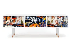 Mueble de TV - 170х59х48 cm - T4 - Le Séchage des voiles , Branco^ Móvel De Tv