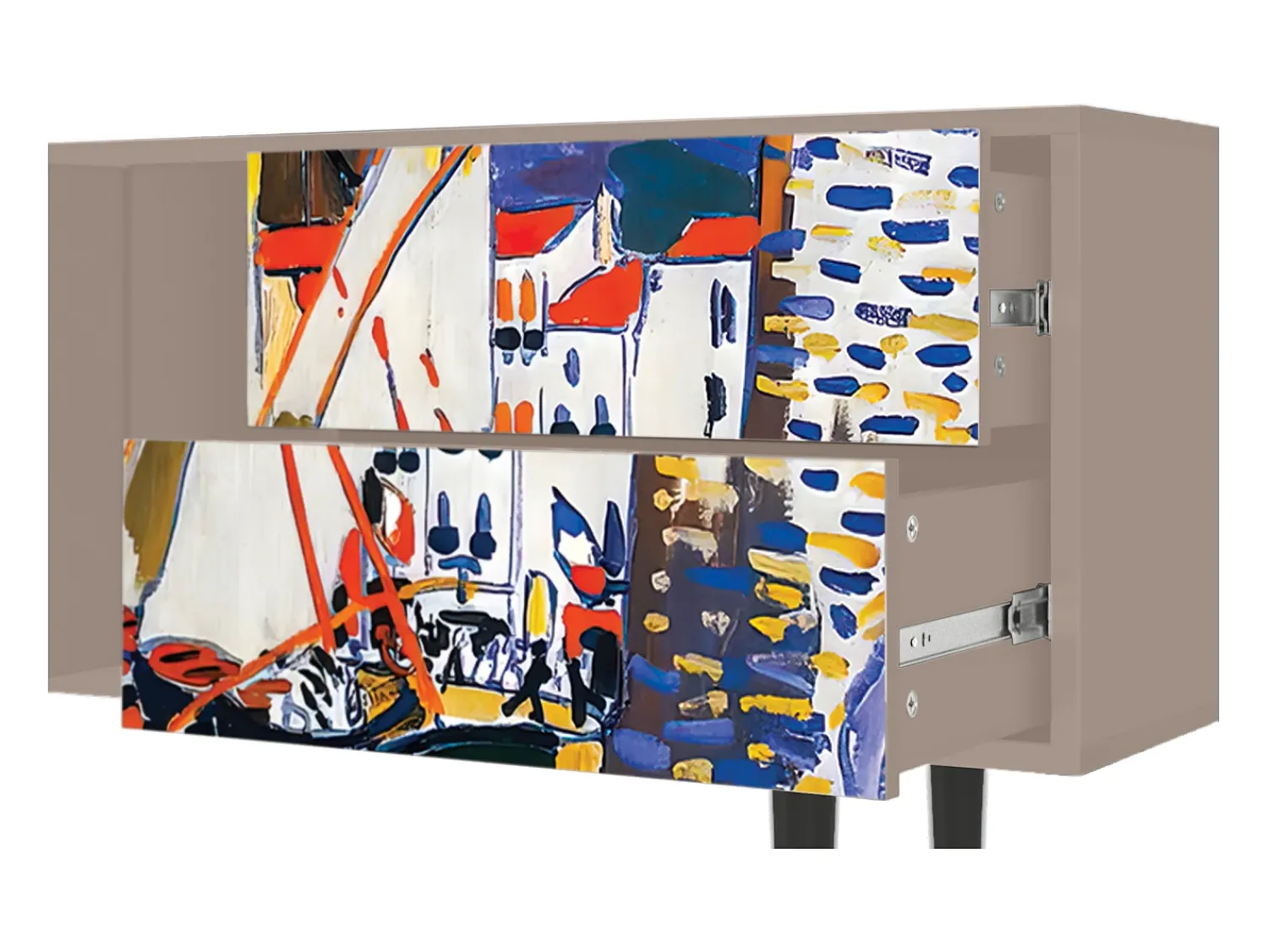 Mueble de TV - 170х69х48 cm - T1 - Le Séchage des voiles , Latte^ Móvel De Tv