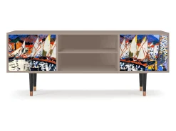 Mueble de TV - 170х69х48 cm - T2 - Le Séchage des voiles , Latte^ Móvel De Tv