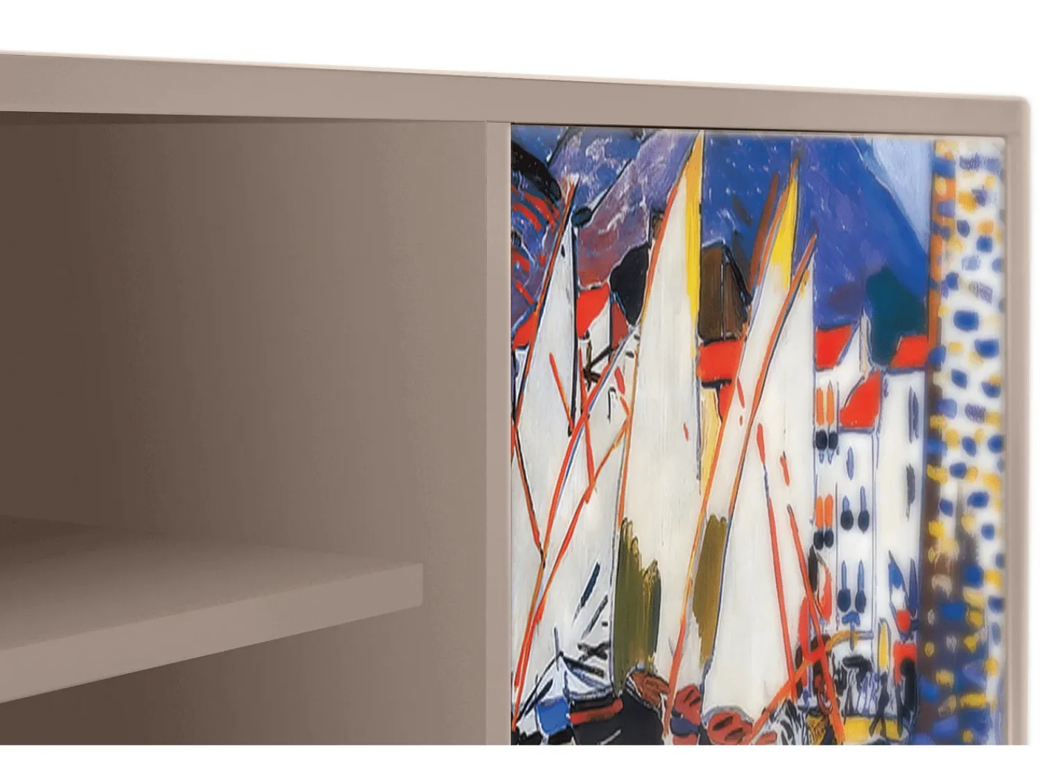 Mueble de TV - 170х69х48 cm - T2 - Le Séchage des voiles , Latte^ Móvel De Tv