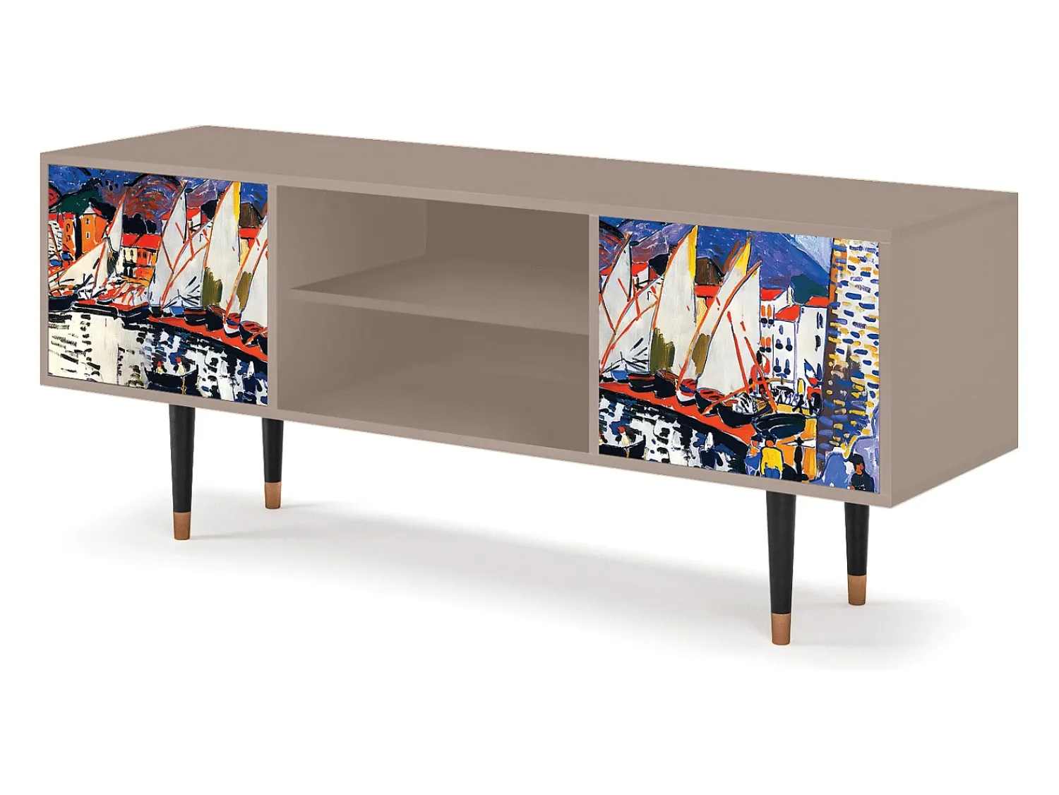 Mueble de TV - 170х69х48 cm - T2 - Le Séchage des voiles , Latte^ Móvel De Tv
