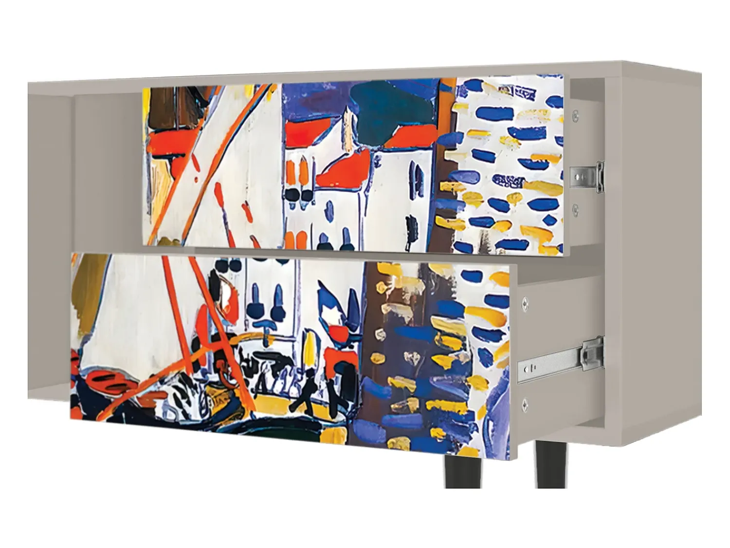 Discount Mueble de TV - 170х69х48 cm - T1 - Le Séchage des voiles , Areia Bege