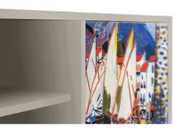 Mueble de TV - 170х69х48 cm - T2 - Le Séchage des voiles , Areia Bege