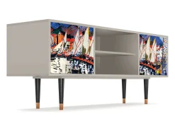 Mueble de TV - 170х69х48 cm - T2 - Le Séchage des voiles , Areia Bege