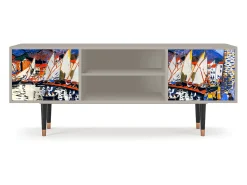 Mueble de TV - 170х69х48 cm - T2 - Le Séchage des voiles , Areia Bege
