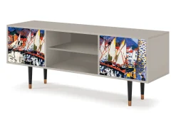 Mueble de TV - 170х69х48 cm - T2 - Le Séchage des voiles , Areia Bege