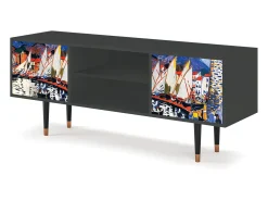 Mueble de TV - 170х69х48 cm - T2 - Le Séchage des voiles , Antracite^ Móvel De Tv