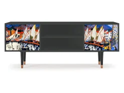 Mueble de TV - 170х69х48 cm - T2 - Le Séchage des voiles , Antracite^ Móvel De Tv