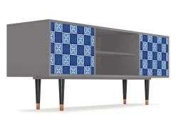 Móvel De Tv* Mueble de TV - 170х69х48 cm - T2 - Light Path, Cinza Cinzento