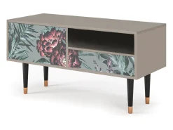Móvel De Tv| Mueble de TV - 115х59х48 cm - T3 - Light Peonies, Areia Bege