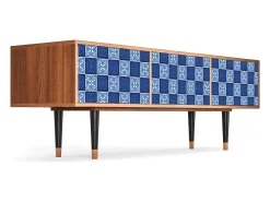 Móvel De Tv| Mueble de TV - 170х59х48 cm - T4 - Light Path, Nogueira Castanho
