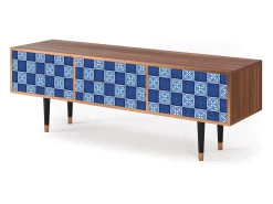 Móvel De Tv| Mueble de TV - 170х59х48 cm - T4 - Light Path, Nogueira Castanho