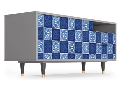 Mueble de TV - 125х56х41 cm - T7 - Light Path, Cinza^ Móvel De Tv