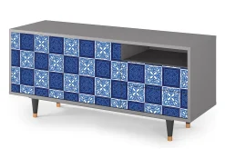 Mueble de TV - 125х56х41 cm - T7 - Light Path, Cinza^ Móvel De Tv