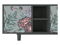 Mueble de TV - 150х69х41 cm - T5 - Light Peonies, Antracite^ Móvel De Tv