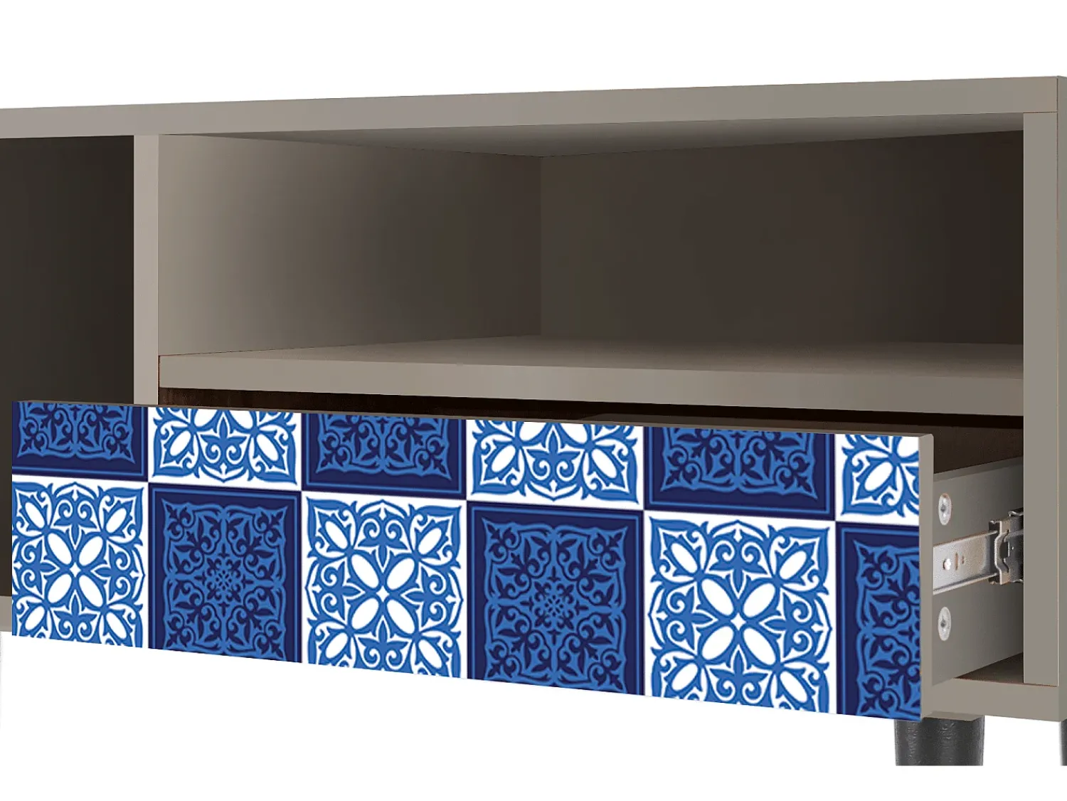 Móvel De Tv* Mueble de TV - 115х59х48 cm - T3 - Light Path, Areia Bege