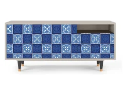 Móvel De Tv| Mueble de TV - 125х56х41 cm - T7 - Light Path, Areia Bege