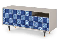 Móvel De Tv| Mueble de TV - 125х56х41 cm - T7 - Light Path, Areia Bege
