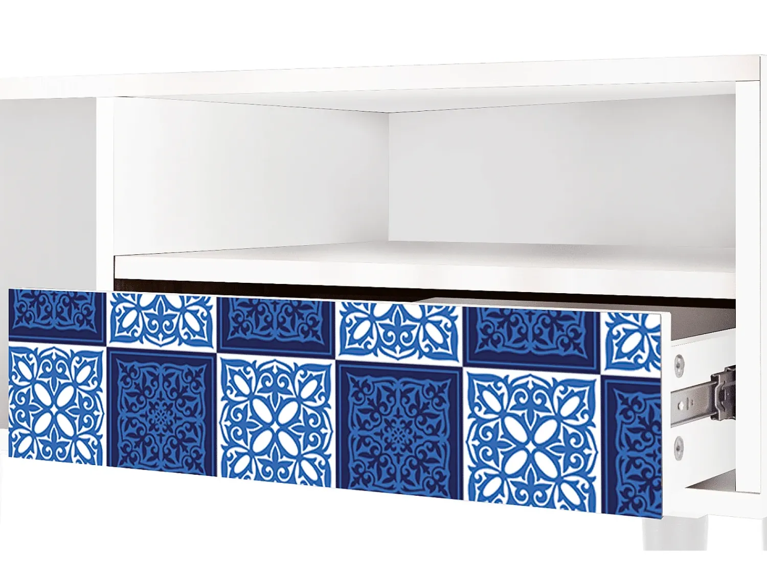 Móvel De Tv| Mueble de TV - 115х59х48 cm - T3 - Light Path, Branco Bege