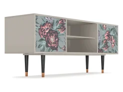 Mueble de TV - 170х69х48 cm - T2 - Light Peonies, Areia Bege