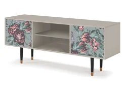 Mueble de TV - 170х69х48 cm - T2 - Light Peonies, Areia Bege