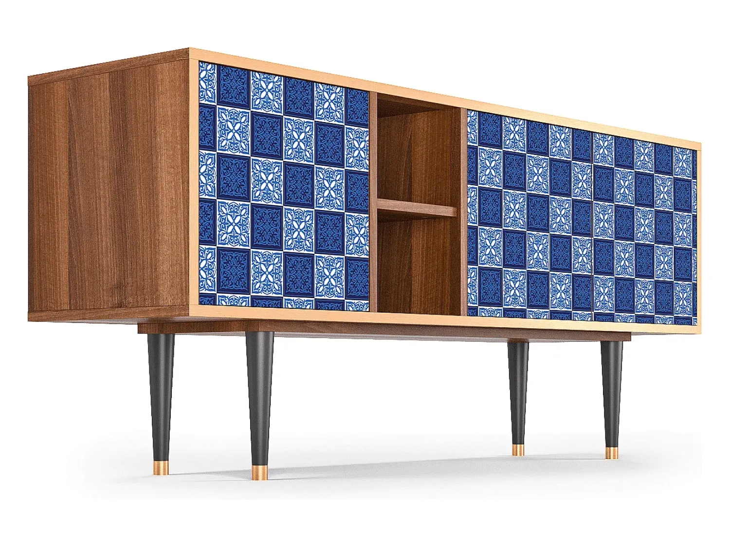 Móvel De Tv* Mueble de TV - 150х69х41 cm - T5 - Light Path, Nogueira Castanho