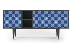 Móvel De Tv| Mueble de TV - 150х69х41 cm - T5 - Light Path, Antracite Cinza antracite