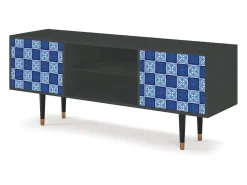 Outlet Mueble de TV - 170х69х48 cm - T2 - Light Path, Antracite Cinza antracite