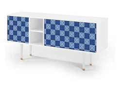 Móvel De Tv* Mueble de TV - 150х69х41 cm - T5 - Light Path, Branco Bege