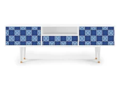 Móvel De Tv* Mueble de TV - 170х59х41 cm - T6 - Light Path, Branco Bege