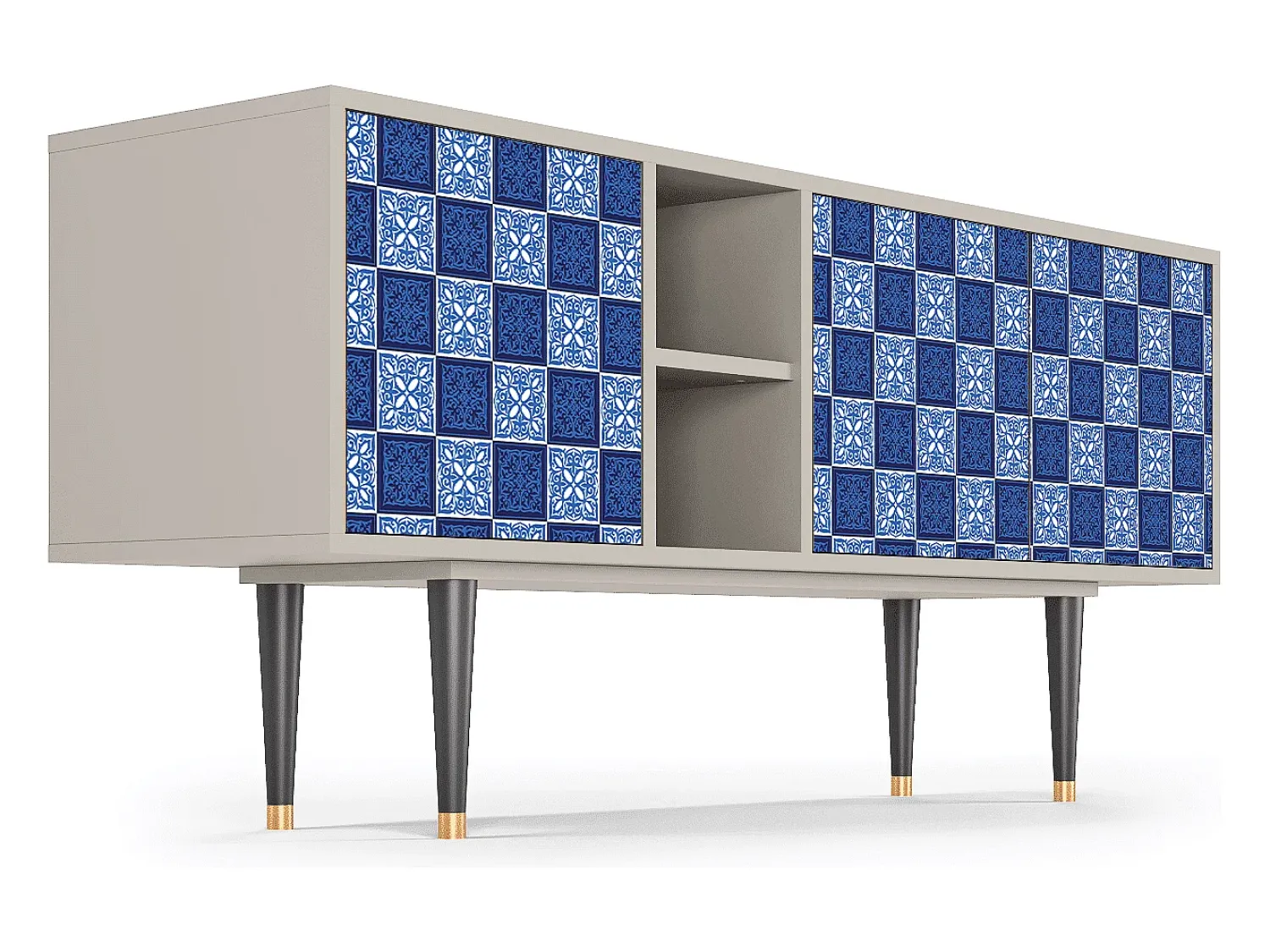 Discount Mueble de TV - 150х69х41 cm - T5 - Light Path, Areia Bege