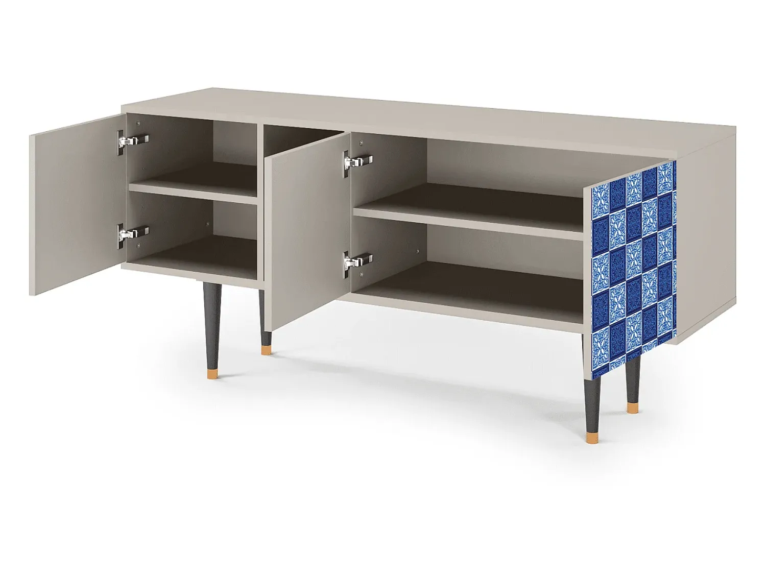 Discount Mueble de TV - 150х69х41 cm - T5 - Light Path, Areia Bege