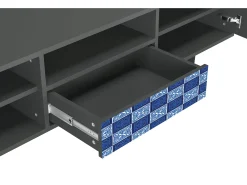 Móvel De Tv* Mueble de TV - 170х59х41 cm - T6 - Light Path, Antracite Cinza antracite