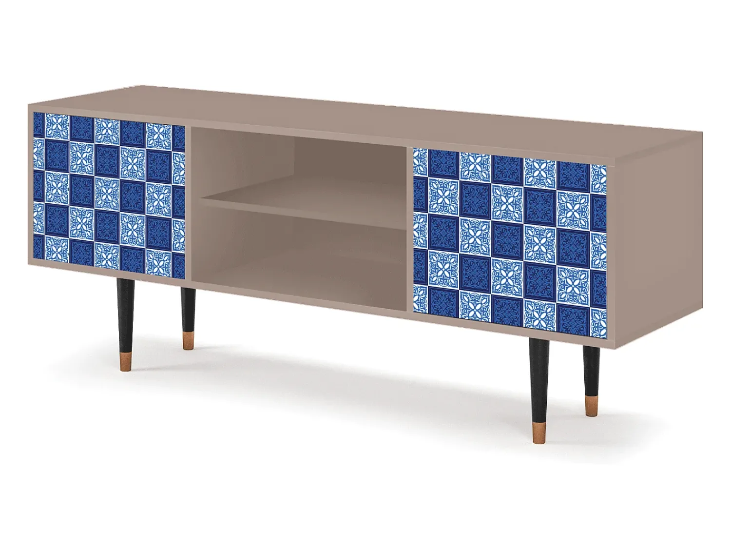 Móvel De Tv| Mueble de TV - 170х69х48 cm - T2 - Light Path, Latte Bege