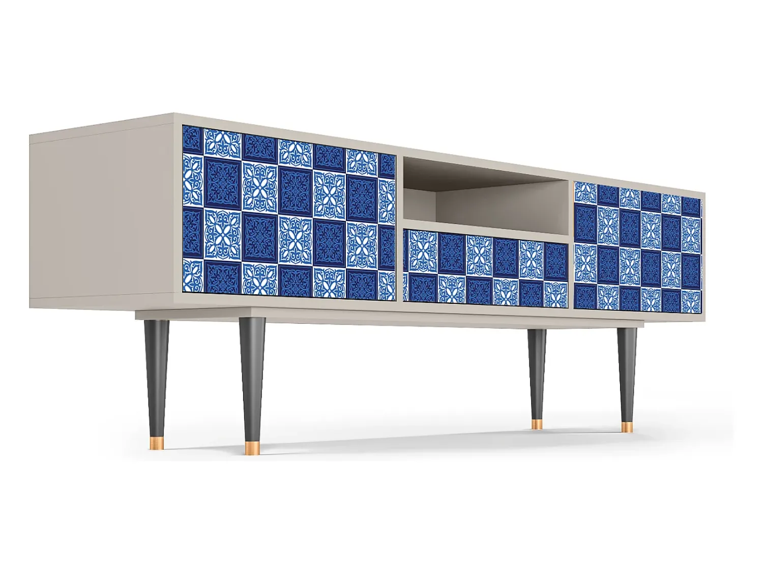 Móvel De Tv| Mueble de TV - 170х59х41 cm - T6 - Light Path, Areia Bege