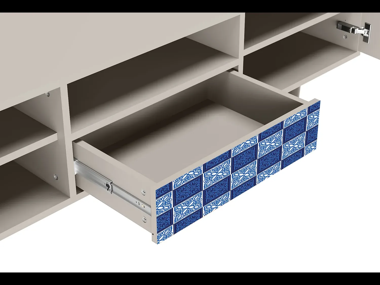 Móvel De Tv| Mueble de TV - 170х59х41 cm - T6 - Light Path, Areia Bege
