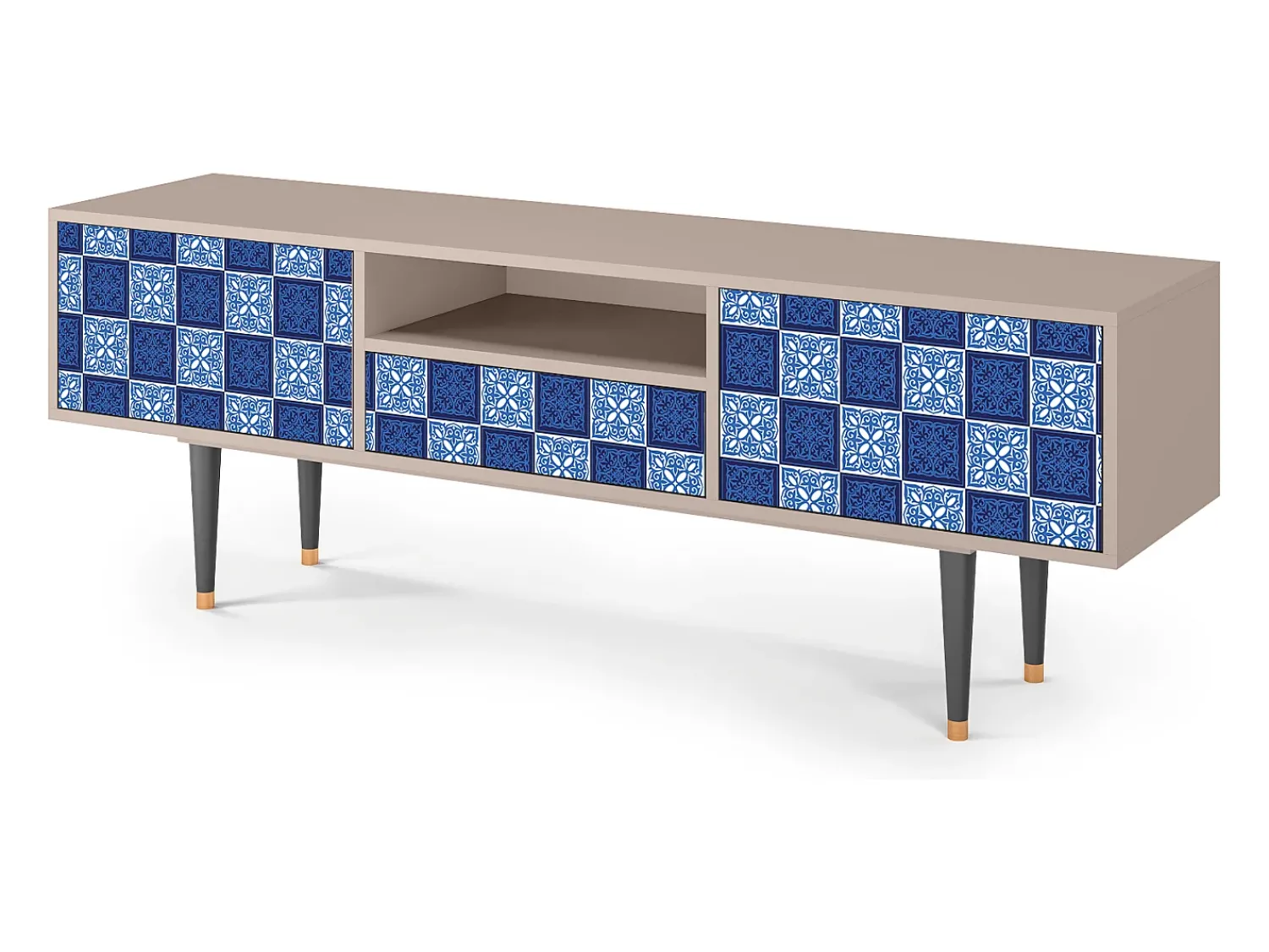 Móvel De Tv| Mueble de TV - 170х59х41 cm - T6 - Light Path, Areia Bege