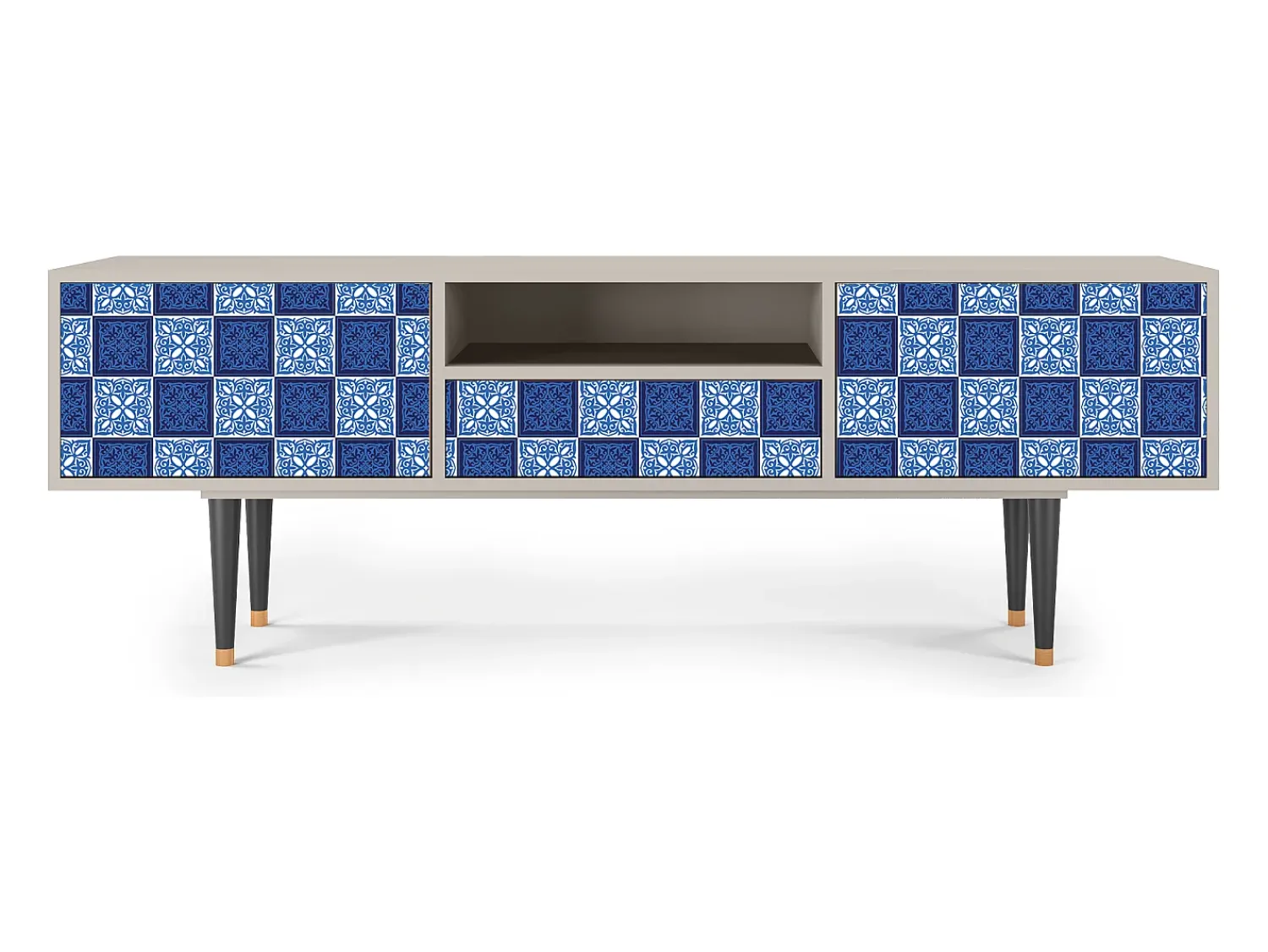 Móvel De Tv| Mueble de TV - 170х59х41 cm - T6 - Light Path, Areia Bege
