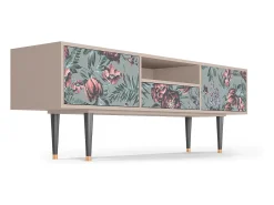 Mueble de TV - 170х59х41 cm - T6 - Light Peonies, Latte^ Móvel De Tv