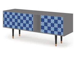 Mueble de TV - 170х69х48 cm - T1 - Light Path, Cinza^ Móvel De Tv