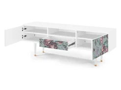 Discount Mueble de TV - 170х59х41 cm - T6 - Light Peonies, Branco Bege