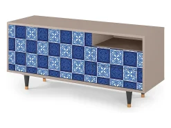 Mueble de TV - 125х56х41 cm - T7 - Light Path, Latte Bege