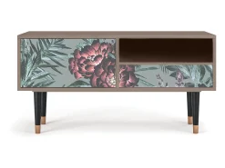 Móvel De Tv* Mueble de TV - 115х59х48 cm - T3 - Light Peonies, Latte Bege