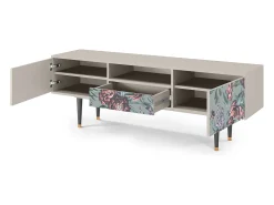 Mueble de TV - 170х59х41 cm - T6 - Light Peonies, Areia^ Móvel De Tv