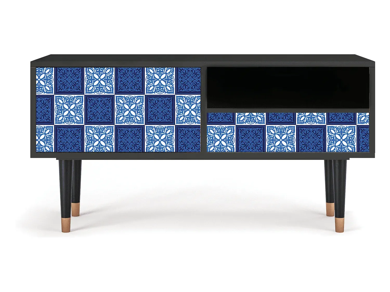 Móvel De Tv* Mueble de TV - 115х59х48 cm - T3 - Light Path, Antracite Cinza antracite