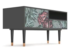 Discount Mueble de TV - 115х59х48 cm - T3 - Light Peonies, Antracite Cinza antracite