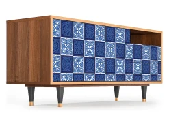 Mueble de TV - 125х56х41 cm - T7 - Light Path, Nogueira Castanho