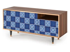 Mueble de TV - 125х56х41 cm - T7 - Light Path, Nogueira Castanho