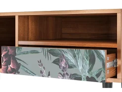 Mueble de TV - 115х59х48 cm - T3 - Light Peonies, Nogueira^ Móvel De Tv